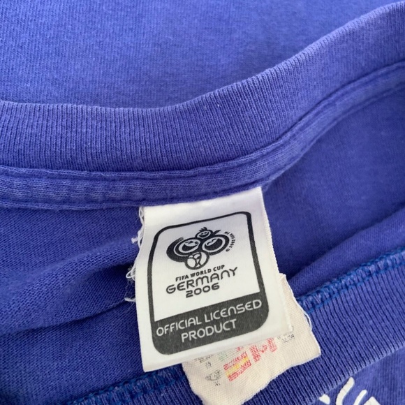 Adidas Men's Fifa World Cup Italia 2006 T-Shirt in Purple Size XL - Picture 11 of 14